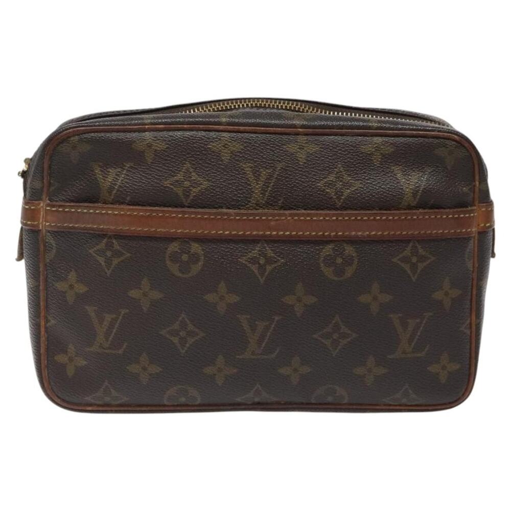 Louis Vuitton Monogram Compiegne 23 Clutch Bag Brown
